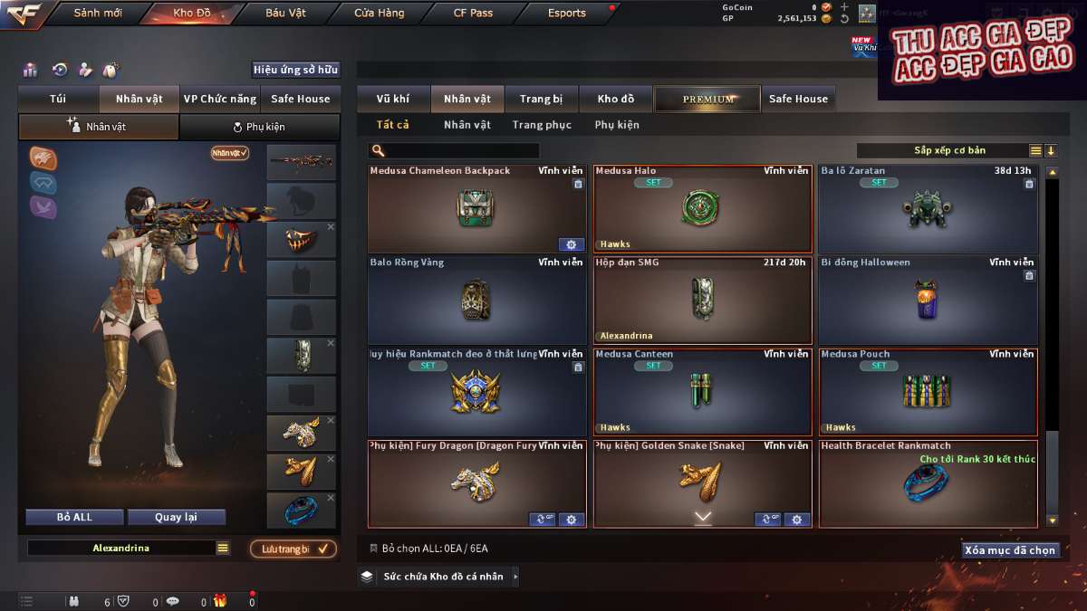 shop acc cf uy tin gia re